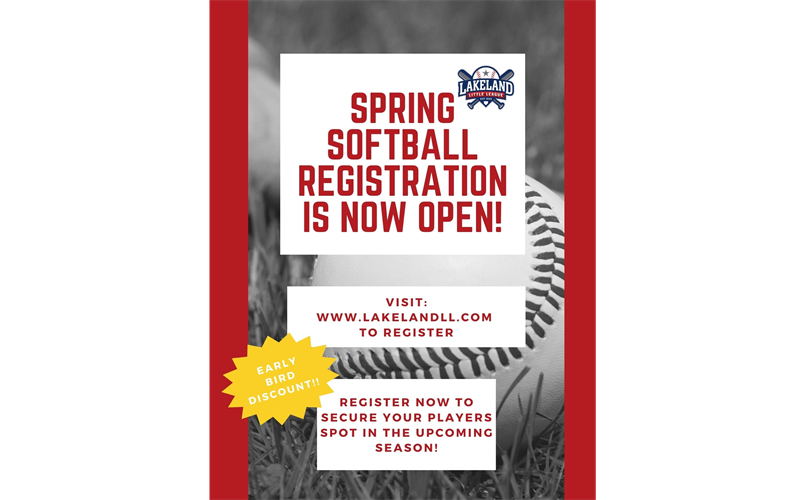 Softball Registration is OPEN!